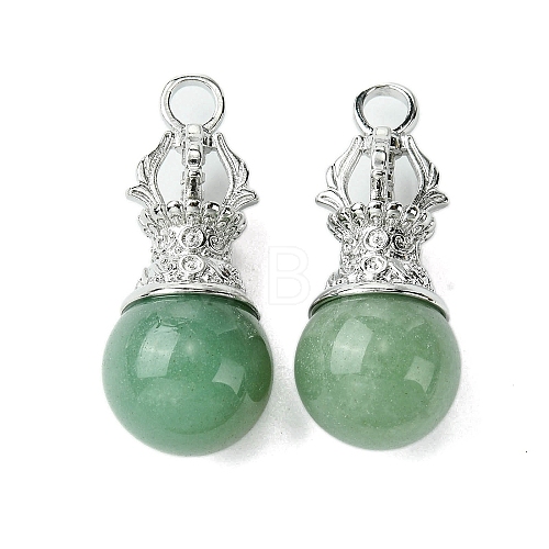 Natural Green Aventurine Pendants G-C114-04P-13-1