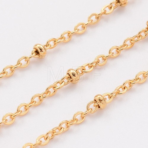 3.28 Feet Ion Plating(IP) 304 Stainless Steel Cable Chains X-CHS-H007-08G-1