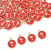 60Pcs Alloy Enamel Pendants ENAM-YW0008-02C-1