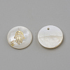 Freshwater Shell Pendants X-SHEL-Q010-002G-2
