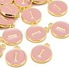 Golden Plated Alloy Enamel Charms LS-ENAM-S118-07I-4