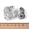 8~12Pcs Electroplated Natural Coal Quartz Geode Cornucopia Mineral Specimen G-N360-03D-4