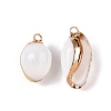 Natural Sea Shell Pendants SSHEL-N038-36-1