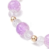 Alloy Acrylic Butterfly Charm Bracelets BJEW-JB12761-5