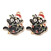 Christmas Theme Alloy Enamel Pendants X-ENAM-Z022-03B-1