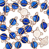 Alloy Enamel Pendants PALLOY-CJ0001-17-4