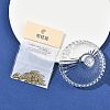 SHEGRACE Brass Pave Cubic Zirconia Trapezoid Connector Charms XGRQ2O984-444C-P-6