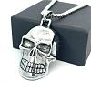 Hip Hop Style 304 Stainless Steel Skull Pendant Necklaces for Men JD7188-4