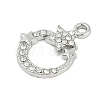 Rack Plating Alloy Micro Pave Rhinestone Pendants FIND-K020-05P-2