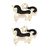 Alloy Enamel Pendants ENAM-N069-12KCG-02-1