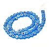 Handmade Millefiori Glass Bead Strands LAMP-J035-6mm-17-3