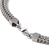 304 Stainless Steel Snake Chain Necklace with Lobster Claw Clasps for Men Women STAS-K249-04C-P-3