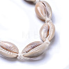 Adjustable Cowrie Shell Anklets AJEW-AN00256-2