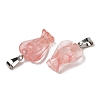 Cherry Quartz Glass Pendants G-B127-10P-15-3
