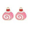 Alloy Enamel Pendants AL-CBA4666-02K-1