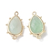 Natural Fluorite Connector Charms G-G012-05G-08-2