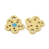 316 Surgical Stainless Steel Enamel Charms STAS-M073-25G-2