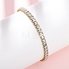 304 Stainless Steel Pave Clear Cubic Zirconia Tennis Bracelets BJEW-G754-03G-02-1