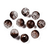 Transparent Crackle Acrylic Beads CACR-N002-26-3