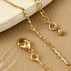 Brass Link Chain Bracelets for Women BJEW-G735-06G-3