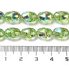 Electroplate Glass Beads Strands EGLA-D030-04F-4