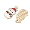 Christmas Alloy Enamel Pendants FIND-I067-02KCG-05-2