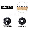 600Pcs Craft Style Acrylic Beads SACR-PA0001-35-2