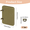 4Pcs Rectangle Velvet Binder Badge Armband Patch Display Board DIY-WH20062-165B-2