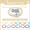 60Pcs 5 Bags Adjustable Waxed Cord Braided Bracelets for Women Men BJEW-GO0001-32-2