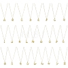 1Pc Initial Letter Brass Pendant Necklaces NJEW-YW0001-24M-2
