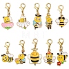 10Pcs Alloy Enamel Pendant Decorations HJEW-YW00461-1