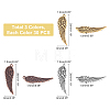90Pcs 3 Colors  Tibetan Style Alloy Pendants TIBEP-PH0001-32-5