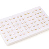 Brass Natural Pearl Stud Earrings PEAR-N020-08F-5