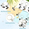 8Pcs Alloy Enamel Keychains KEYC-YW00277-4