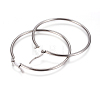 Tarnish Resistant 201 Stainless Steel Big Hoop Earrings EJEW-F237-02C-P-2