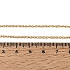 1MM Brass Rope Chain Necklaces NJEW-L013-11G-5