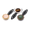 Alloy & Iron Bookmark Cabochon Settings PALLOY-N184-10S-6