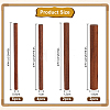 Olycraft 4 Style Waxed Round Wooden Sticks WOOD-OC0002-82-2