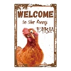 Rectangle Vintage Metal Iron Sign Poster AJEW-WH0157-164-1