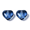 Transparent Spray Painted Glass Beads LS-X-GGLA-S054-012A-03-3