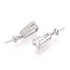 925 Sterling Silver Micro Pave Cubic Zirconia Pendant Bails STER-N016-92P-2