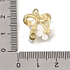 Brass with White Enamel Pendants KK-CBAA632-04G-3