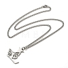 201 Stainless Steel Necklaces NJEW-Q336-01L-P-2