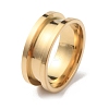 201 Stainless Steel Grooved Finger Ring RJEW-WH0004-32C-G-1