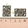 Alloy with Black Enamel Pendants AL-CBA2919-02G-08-3