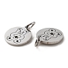 Non-Tarnish 304 Stainless Steel Charms STAS-D050-07P-08-2