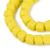 Opaque Frosted Glass Beads Strands GLAA-N072-01A-B03-3