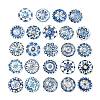 24Pcs Glass Cabochons X1-GGLA-S059-04C-1