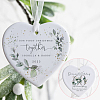 12Pcs Porcelain Heat Transfer Sublimation Blank Pendant Decorations AJEW-SP0002-19A-7