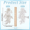 1Pair Flower Beading Cloth Embroidery Ornaments Accessories DIY-FG0010-47A-2